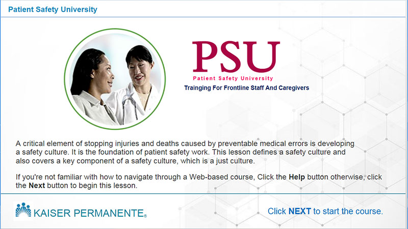 PSU Patient Safety University